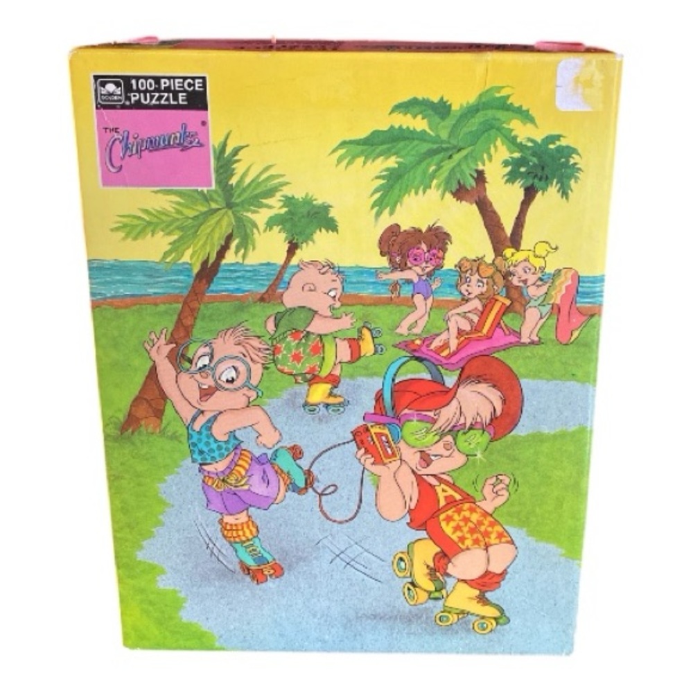 Vintage 90’s The Chipmunks 100 piece puzzle by Golden